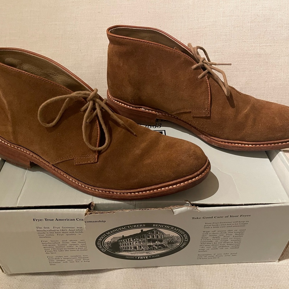 Frye Men's Brown Suede Chukka Boots